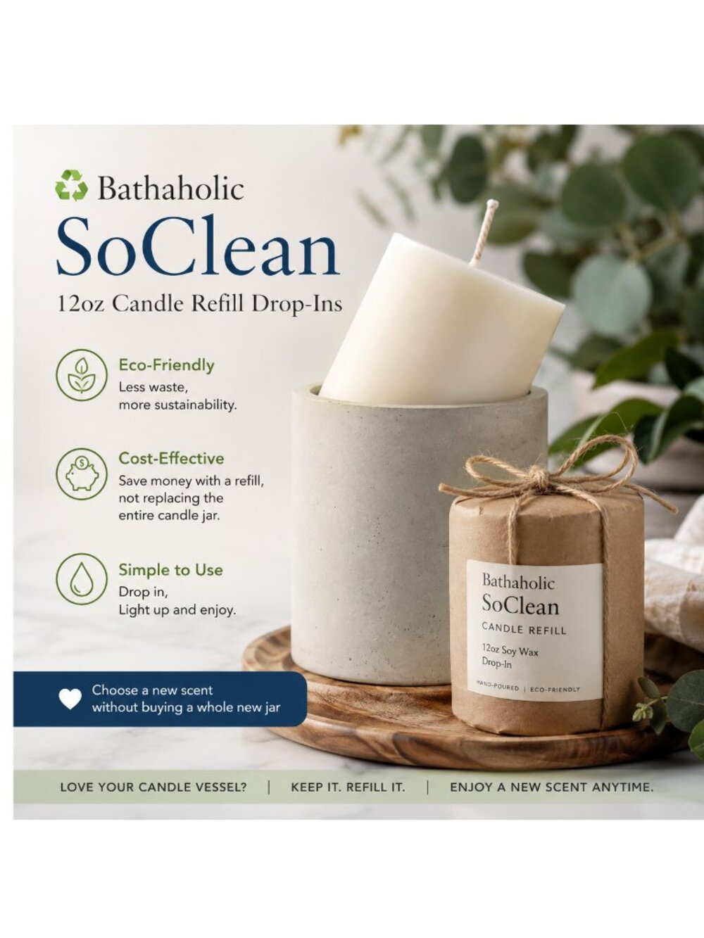 SoClean 12oz Candle Refill Drop-Ins